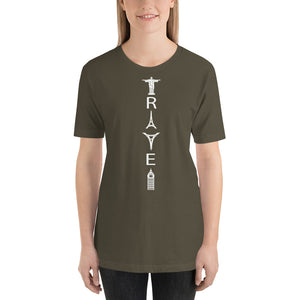 TRAVEL WORD MONUMENTS Short-Sleeve Unisex T-Shirt