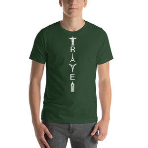 TRAVEL WORD MONUMENTS Short-Sleeve Unisex T-Shirt