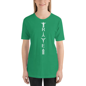 TRAVEL WORD MONUMENTS Short-Sleeve Unisex T-Shirt