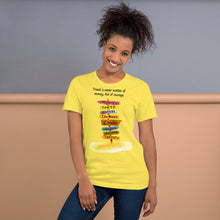 Load image into Gallery viewer, TRAVEL IS A MATTER OF COURAGE Short-Sleeve Unisex T-Shirt
