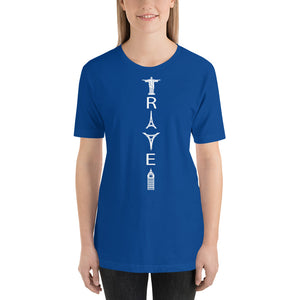 TRAVEL WORD MONUMENTS Short-Sleeve Unisex T-Shirt