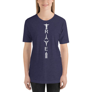 TRAVEL WORD MONUMENTS Short-Sleeve Unisex T-Shirt