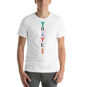 TRAVEL MONUMENTS SHAPE Short-Sleeve Unisex T-Shirt