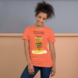 TRAVEL IS A MATTER OF COURAGE Short-Sleeve Unisex T-Shirt