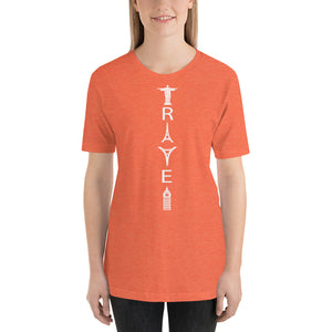 TRAVEL WORD MONUMENTS Short-Sleeve Unisex T-Shirt