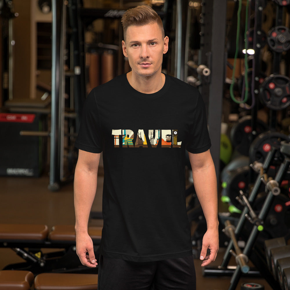 TRAVEL WORD Short-Sleeve Unisex T-Shirt