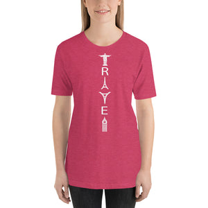 TRAVEL WORD MONUMENTS Short-Sleeve Unisex T-Shirt